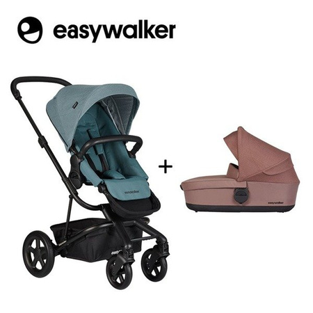 Easywalker Harvey 2 Wózek głęboko-spacerowy (zawiera stelaż, siedzisko z budką i pałąkiem) Ocean Blue