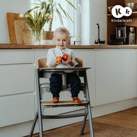 Kinderkraft Livy Krzesełko Do Karmienia + Calmee Bujaczek Zielony Olive Green