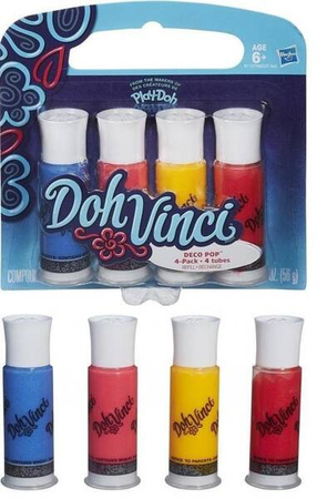 Hasbro Play Doh Tuby Uzupełniające 4szt.