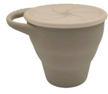 Baby in World Kubek Silikonowy Niewysypek Składany Sand