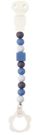 Nattou Silikonowa Zawieszka Na Smoczek Niebieska