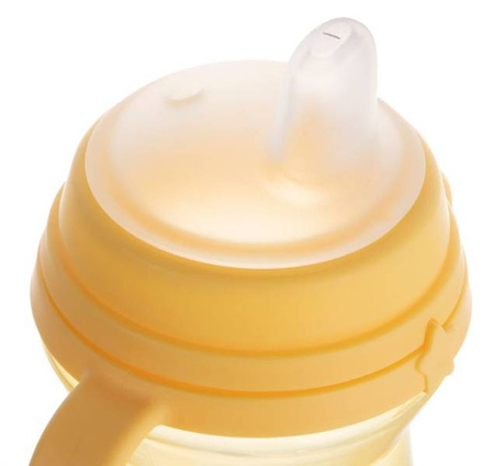 Canpol Babies FirstCup Kubek z Silikonowym Ustnikiem 250ml Żółty 56/615_yel
