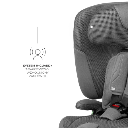 Kinderkraft FIX2GO Fotelik Samochodowy 9-36 kg Szary