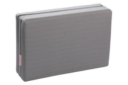 Fiki Miki Materac Do łóżeczka turystycznego / Ćwiczeń Ruchowych 120/60 cm Szaro-Czarny