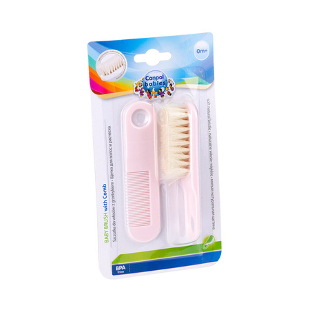 Canpol Babies Szczotka + Grzebień Do Włosów Miękka Mix
