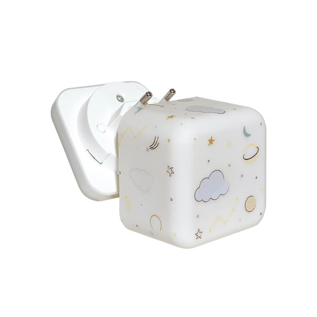 Cloud B Cube B Przenośna Lampka Nocna – Świecąca Kostka - Kosmos