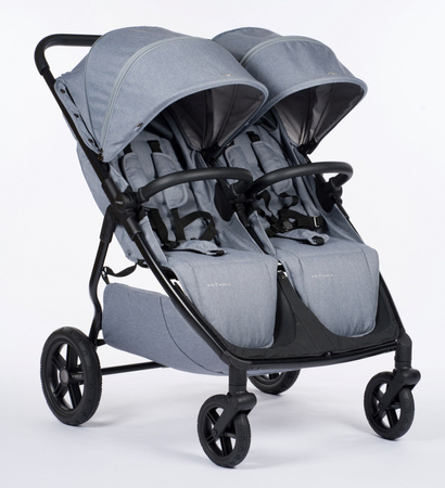 Mast M.Twin x Wózek Bliźniaczy Mast Swiss Design Koła Light Glacier Lake Stała Rączka