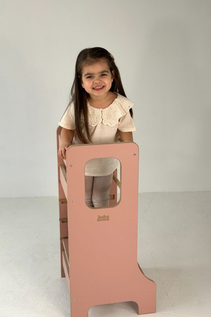 Baby Wood Slim M Kitchen Helper Różowy