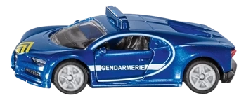 Siku 15 Samochodzik Metalowy Bugatti Chiron Gendarmerie