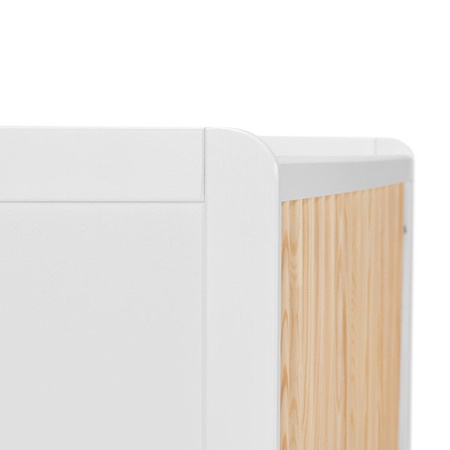 Kinderkraft Nico Łóżeczko Drewniane Barierka White oiled