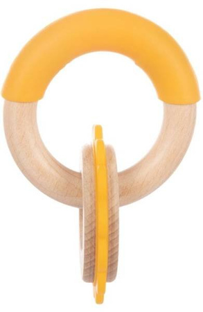 Canpol Babies Gryzak Drewniano-Silikonowy dla Niemowląt 80/300 Lew