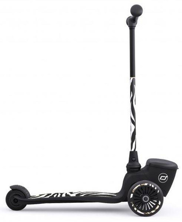 Scootandride Highwaykick 2 Lifestyle Hulajnoga Trójkołowa Balansowa z Zamykanym Schowkiem 2+ Zebra