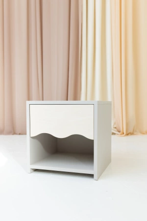 Baby Wood Wave Szafka Nocna Biała