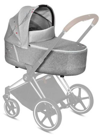 Cybex e-Priam 4.0 Rama ze Stelażem Siedziska + Gondola Wózek Głęboki Koi Crystallized