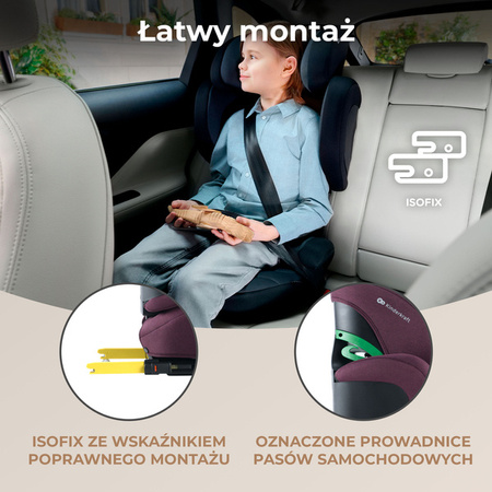 Kinderkraft XPand 2 Fotelik Samochodowy 15-36 kg Cherry Pearl