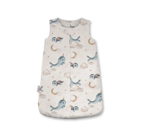 Waldin Śpiworek 1.5 TOG Wieloryb Beżowy Rozmiar S