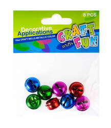 Craft With Fun Ozdoba dekoracyjna Dzwoneczki 8szt