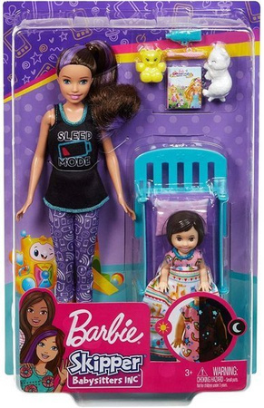 Barbie Skipper Opiekunka Zestaw Czas Na Sen GHV88/4