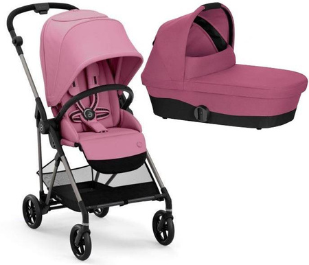 Cybex Melio 2.0 Wózek Głęboko-Spacerowy 2w1 Magnolia Pink