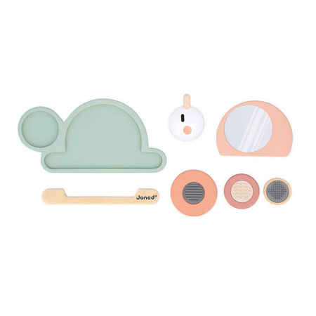 Janod Drewniana układanka sensoryczna Ślimak Sweet Cocoon 12 m +