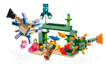 Lego Minecraft Klocki Walka ze Strażnikami 21180