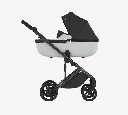 Anex Eli Wózek Głęboko-Spacerowy No.5 + Cybex Aton B2 i-Size Fotelik Samochodowy 0-13kg + Baza One Volcano Black