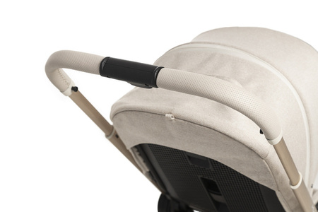 Muuvo Quick Boho Wózek Głęboko-Spacerowy Beige + Cybex Aton B2 i-Size Fotelik Samochodowy 0-13kg + Baza One Volcano Black