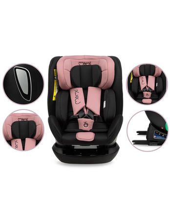 MoMi Urso Fotelik Samochodowy 40-150cm Różowy