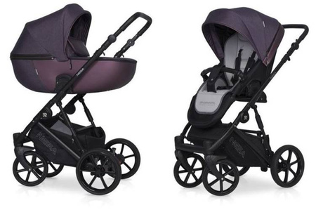 Riko Nesa Wózek Głęboko-Spacerowy 2w1 Plum