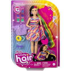 Barbie Lalka Totally hair Odlotowe fryzury Serduszka HCM90