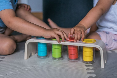 Janod Drewniana układanka Sortowanie kolorów Essentiel