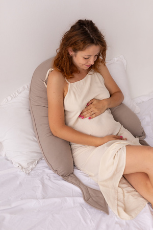 Puuki Nest Poduszka Ciążowa Uniwersalna Czekolada