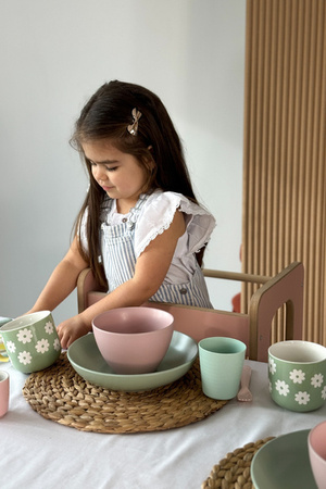 Baby Wood Slim M Kitchen Helper Różowy