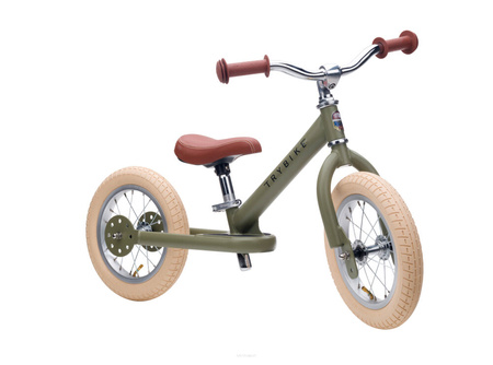 Trybike Pierwszy Rowerek Trójkołowy Dziecięcy Biegowy 2w1 Zielony Matowy