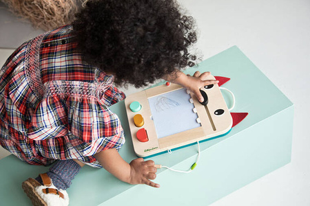 LILLIPUTIENS Drewniana tablica – znikopis Wilk Louis 2 lata+