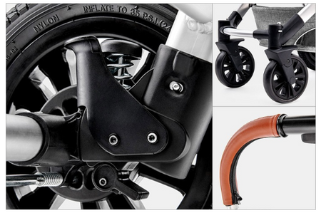 Kinderkraft Veo Wózek Głęboko-Spacerowy 2w1 Grey