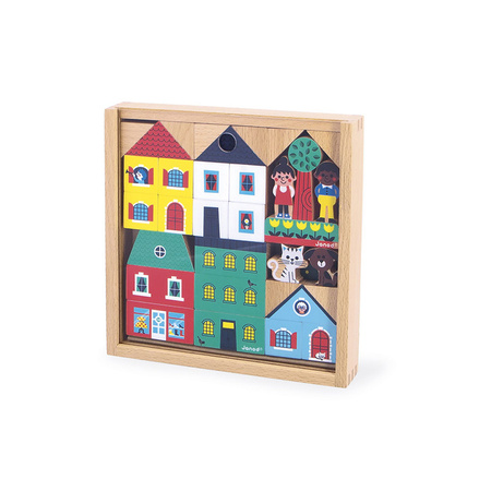 Janod Zestaw klocków i figurek 36 el. Miasto Cross Roads 2+