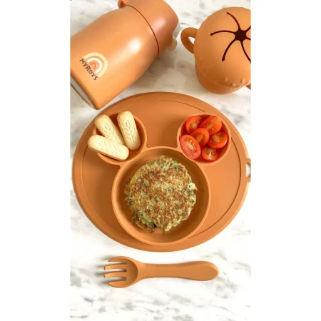 MYROYS Talerzyk z Przyssawką Brązowy