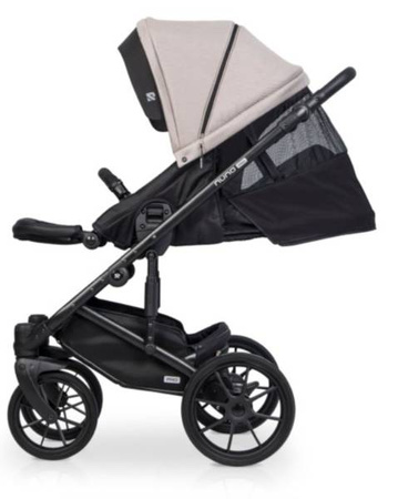 Riko Nuno Pro Wózek Głęboko-Spacerowy 2w1 z Miękką Gondolą Sand