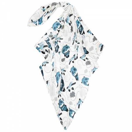 Bonjour Cherie Bambusowy Otulacz Średniaka 100x110cm Panda Pilot