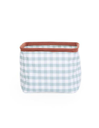 Childhome Pojemnik Na Zabawki 20x20x25 cm Vichy Sage Green