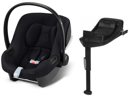 Cybex Aton B2 i-Size Fotelik Samochodowy 0-13kg Volcano Black + Baza One Isofix do Fotelika