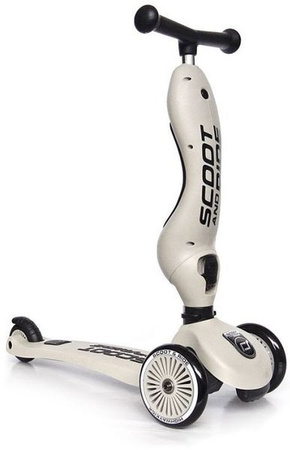 Scootandride Highwaykick 1 2w1 Jeździk i Hulajnoga 1-5 lat + Kask XXS-S Dla Dzieci 1-5 Lat Ash