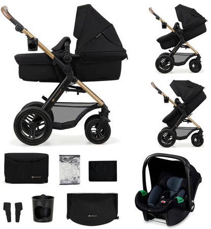 KinderKraft Moov 2 Air Wózek Głęboko-Spcaerowy 3w1 Pure Black