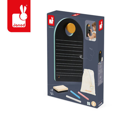Janod Przenośna Dwustronna Tablica z Akcesoriami 3+
