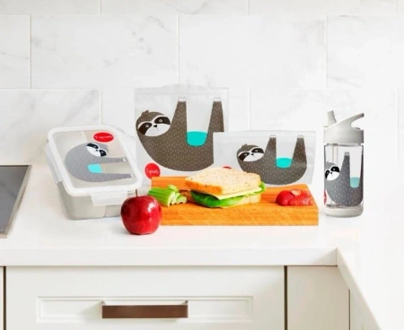 3 Sprouts Bidon Dla Dziecka Leniwiec Grey