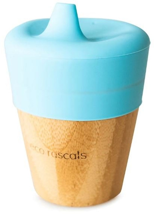 Eco Rascals Kubek Bambusowy 190ml Niebieski
