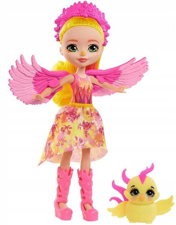 Barbie Enchantimals Lalka+zwierz.domowe FNH22 Falon Phoenix & Sunrise GYJ04