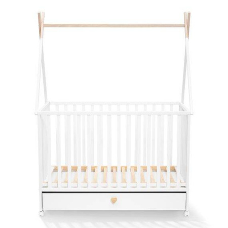 ATB Dreamy Łóżeczko Dziecięce 120×60 z Szufladą i Kółkami