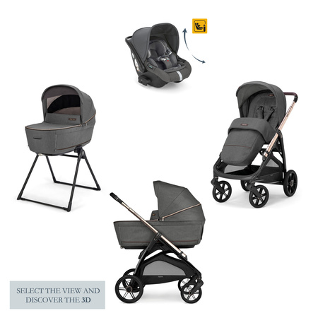 Inglesina Aptica System Quattro Wózek Głęboko-Spacerowy Fotelikiem Darwin Infant Recline Velvet Grey